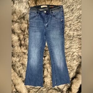 Antropologie PILCRO denim bootcut Blue distressed Women's Jeans size 27 petite